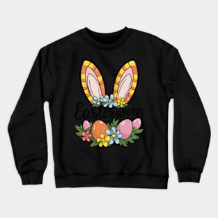 Easterween Bunny Ears and Eggs Festive Holiday Funny Crewneck Sweatshirt